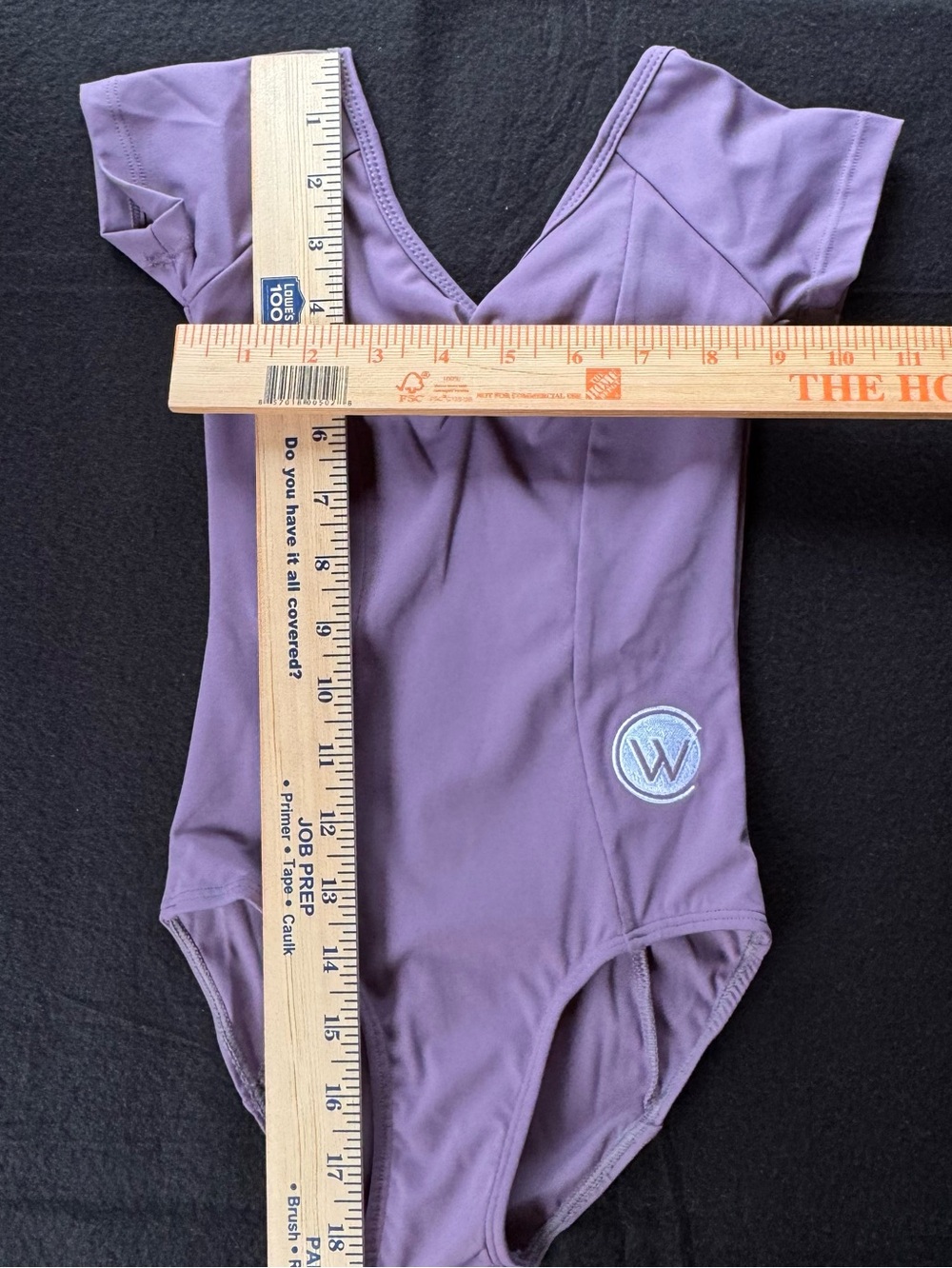 Girls' Purple Leotard with Emblem - Brand
